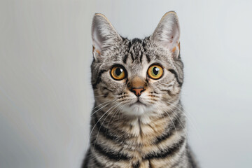 Wall Mural - a cat with a very big eyes looking at the camera