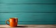
Minimalist real estate banner featuring a pair of house keys resting on a wooden table next to a cozy mug of coffee, against a serene background, symbolizing the warmth and comfort of home