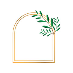 Sticker - Leaf Frame Element