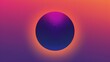 A purple and orange circle with a light blue center