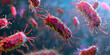 Microscopic Exploration UpClose View of Salmonella Bacteria Concept Microbiology Bacterial Structure Scientific Photography Health and Safety, 