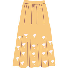 Sticker - Hand Drawn Floral Skirt