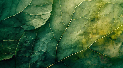 Wall Mural - A leafy green leaf with a brown spot on it