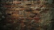 Intimate look at a red brick wall, featuring the fine details and natural color palette, ideal for creating atmospheric and moody environments