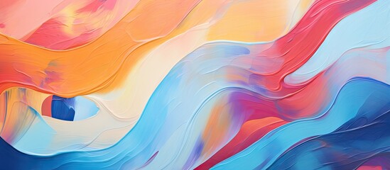 Wall Mural - Closeup of a colorful oil paint background perfect for copy space image