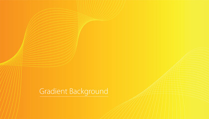 Aufkleber - yellow wavy lines abstract vector, Wavy Minimal gradient background, Abstract blue vector banner