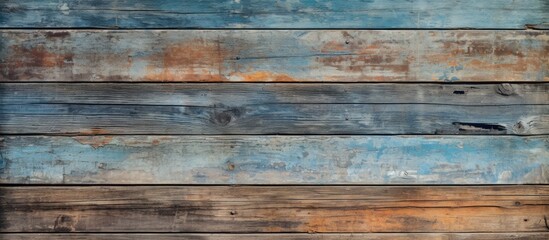 Canvas Print - Vintage abstract background with a texture resembling old wooden planks providing a rustic aesthetic and incorporating copy space image