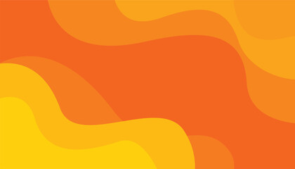 Fototapete - Abstract yellow background, shapes modern concept, Orange abstract background for banner, web, billboard, brochure, social media