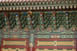 Roof of traditional Korean houses, Korean ancient architecture, snow, trees, and Korean-style houses