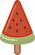 illustration of a watermelon ice cream