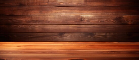 Wall Mural - A vibrant wooden backdrop with ample copy space image