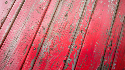 Wall Mural - Wooden Surface, Old Red Background.