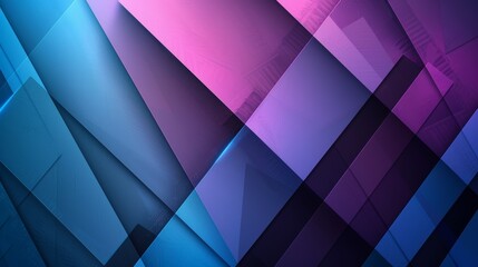 Poster - Geometric background design with blue, purple, and light blue. You can use it for certificates, banners, backgrounds, and templates.