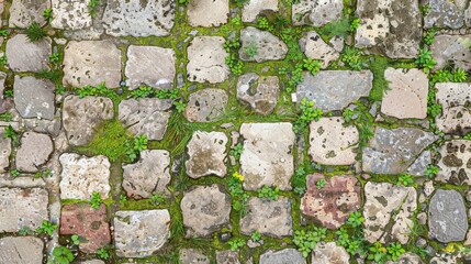 Natures Embrace: A Stone Wall Reclaimed by Grass