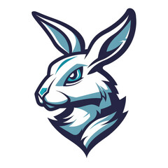 Wall Mural - Stylized rabbit mascot with a cool attitude