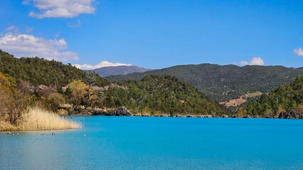 Poster - Scenic view of Blue Moon Valley in Kunming City, Yunnan, China