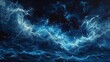 © Nawarit - Illustrate the ethereal beauty of bioluminescent waves in a photorealistic oil painting