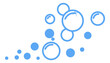 © VectorBum - Soap foam icon. Blue line bubble symbol