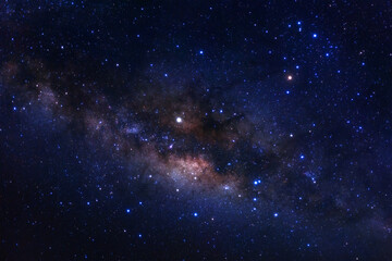 Wall Mural - the center of milky way galaxy with stars and space dust in the universe