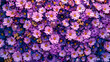 Purple decorative background with amazing flowers.