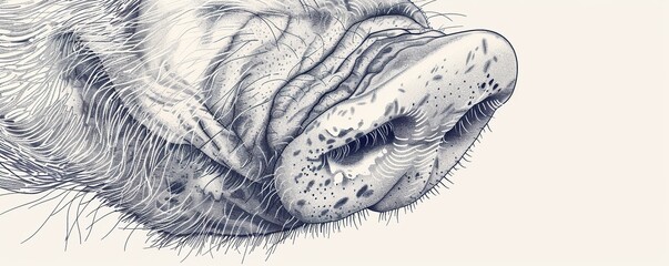  summer background of an elephant's head