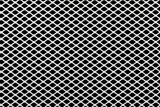 Fototapeta Młodzieżowe - White expanded metal mesh on black background
