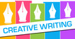 Creative Writing Colorful Vertical Boxes Bulbs 