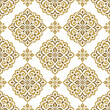 Golden luxury vector seamless pattern. Ornament, Traditional, Ethnic, Arabic, Turkish, Indian motifs. Great for fabric and textile, wallpaper, packaging design or any desired idea.