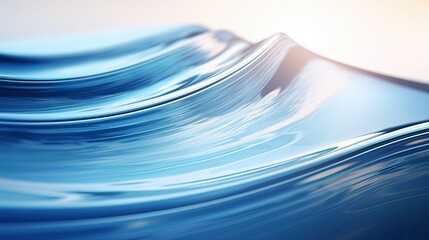 Wall Mural - Close-up of smooth water ripples forming abstract wave patterns