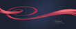© sergo77 - Red flow wave. Red paint brush stroke. Flow design element. Abstract red ribbon. Vector illustration.