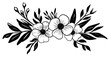 © Rawpixel.com - PNG Divider doodle of flower bouquet pattern drawing sketch.