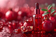 Age-Defying Elegance: Pomegranate and Retinol Infused Skincare Magic. Generative AI