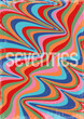 1970s Background, Psychedelic Color Waves, Vector Template for Vintage Style Party, Event. 