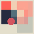 AI generated illustration of View of a colorful palette-pixels