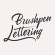 Brushpen Lettering  lettering card