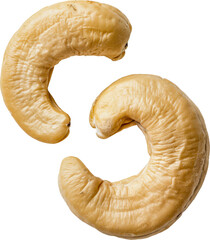 Wall Mural - Cashew nuts isolated cut out on transparent background