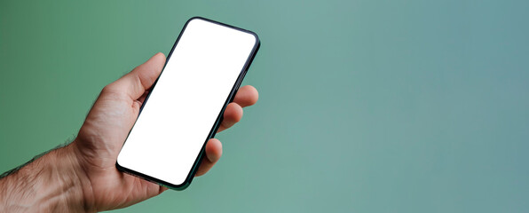 a person is holding a screen phone by ai generated image