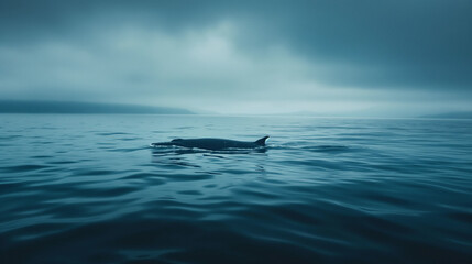 Wall Mural - Whale in the sea