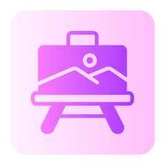 Poster - canvas gradient icon