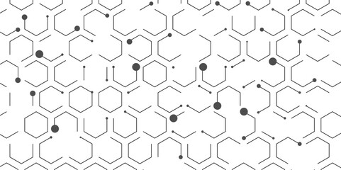 Poster - seamless pattern of the hexagonal netting