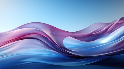 Wall Mural -  futuristic wave abstract business background banner, swirl wave abstract background
