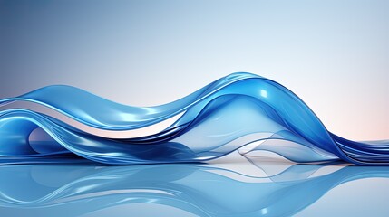 Wall Mural -  futuristic wave abstract business background banner, swirl wave abstract background