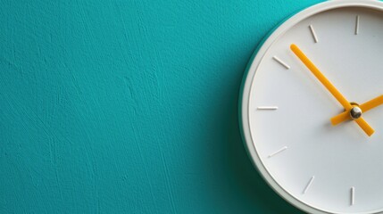 Wall clock close-up. Generative AI