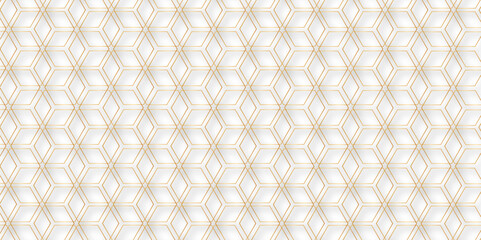 Poster - Abstract golden linear graphic ornament. arabian Stylish Seamless pattern on white background. Creative design. Design for book, notebook and calendar covers. high quality textile design, vector .