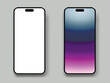 Modern smartphone. Mobile phone template.