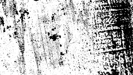 Wall Mural - Black grunge noise vintage retro rough old distress texture overlay transparent isolated png