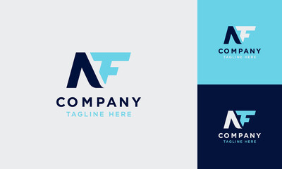 Fototapete - Letter NF Abstract Initial logo