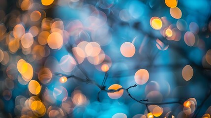 Sticker - Mesmerizing Bokeh Lights Creating a Dreamy,Ethereal Atmosphere