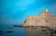 Fort of St. Nicholas in the city of Rhodes on the island of Rhodes.