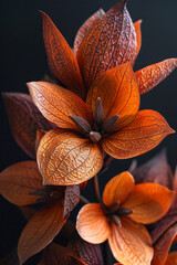 Aufkleber - A vibrant depiction of cocoa beans that turn into chocolate ribbons, dancing in the wind, symbolizing freedom and energy,